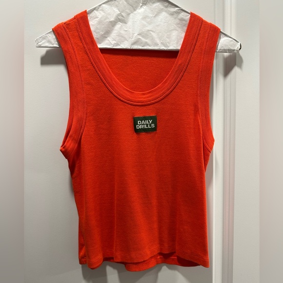 Daily Drills Tops - Orange Daily Drills Tank